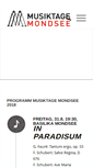Mobile Screenshot of musiktage-mondsee.at